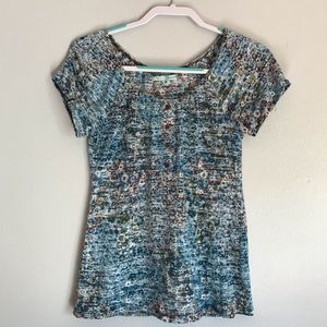 Maurices blue and brown top